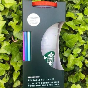 Starbucks confetti changing color cups 2021